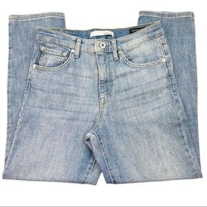 ella moss Size 6 28 High Waist Straight High Rise Ankle Jeans Blue Light Wash